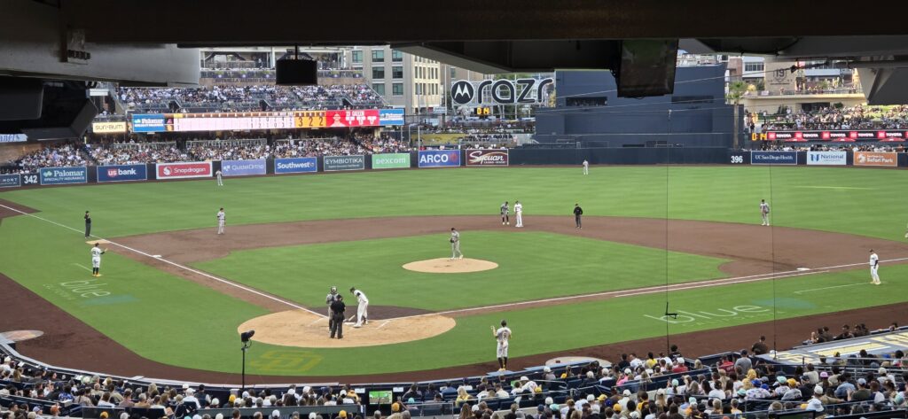 Petco Park as seen from a Premium Suite behind Home Plate.